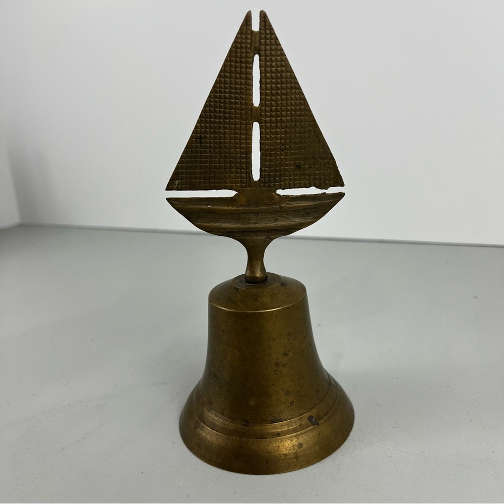 Vintage Brass Sailboat Bell